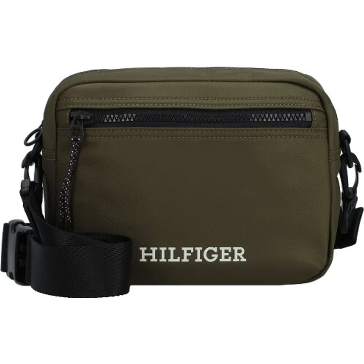 Tommy Hilfiger TH Monotype EW Umhängetasche, 26 cm, grün, 100% Polyester