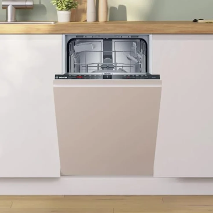 Bosch Serie 2 SPV2HKX02E, Voll integrierter Geschirrspüler für Single-Haushalte, 45 cm breit, Weiß, mit Tastenbedienung – Bild 2