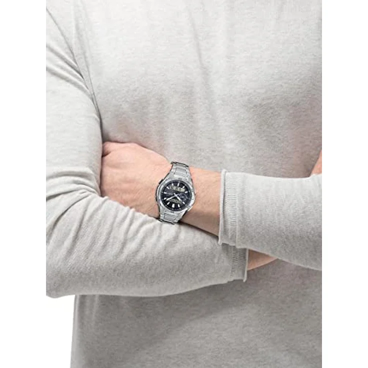 Casio Herrenuhr Solar- Funk WVA-M650D-1AER Edelstahl – Bild 7
