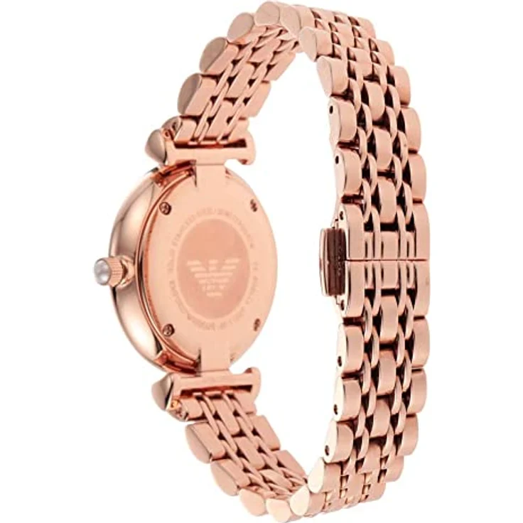 Emporio Armani Uhr für Damen, Zweizeiger Uhrwerk, 32mm Rosegold Edelstahlgehäuse mit einem Edelstahlarmband, AR11267 – Bild 3