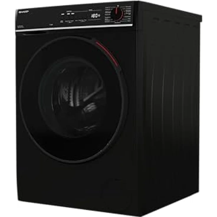 SHARP ES-PRO214BA-DE 2ML, Waschmaschine 12 kg, schwarz, mit AllergySmart, AquaStop und 15 Programmen – Bild 4