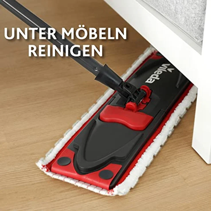 Vileda UltraMat 2in1 Komplett-Set Flachwischer und Microfaser- Wischbezug Bodenwische – Bild 6