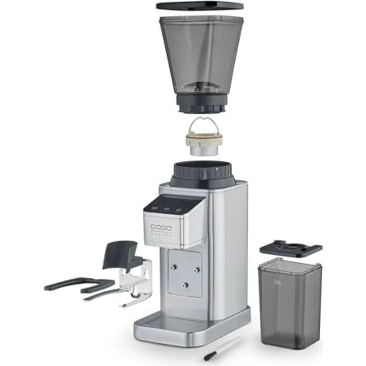 Caso Coffee Grinder Barista Chef Inox 150 W Coffee beans capacity 250 g Number of cups 12 pc(s) , Kaffeemühle, Silber – Bild 5