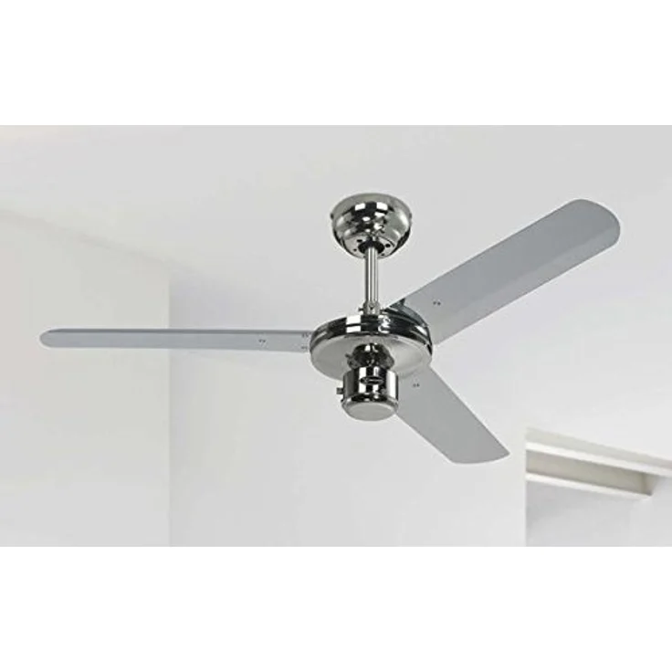 122 cm Deckenventilator Industrial 72268 mit drei Flügeln in der Ausführung Chrom – Bild 5