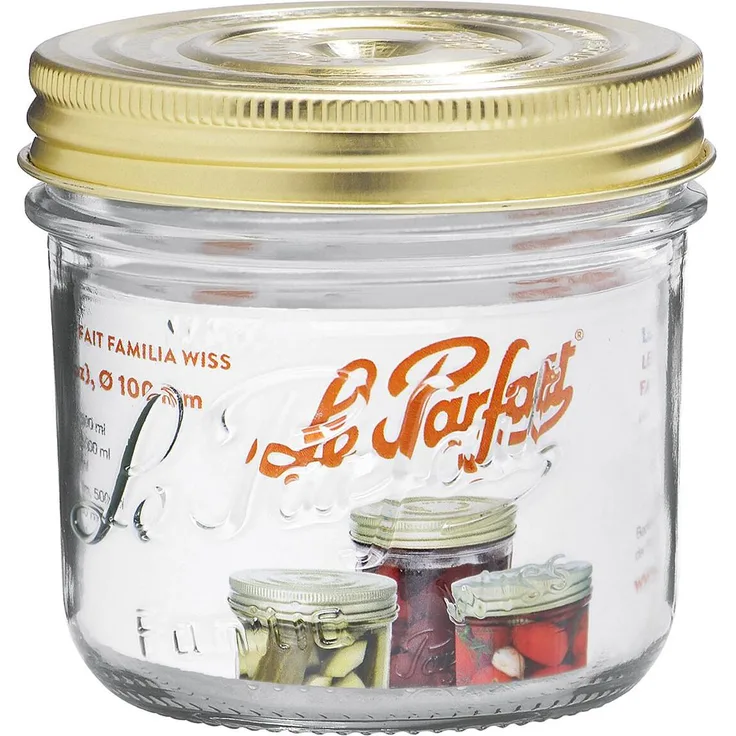 Dosen-Zentrale Schraubdeckelglas LeP.T.500ml 121547, Vakuumdeckel für optimale Frische, 6er Pack