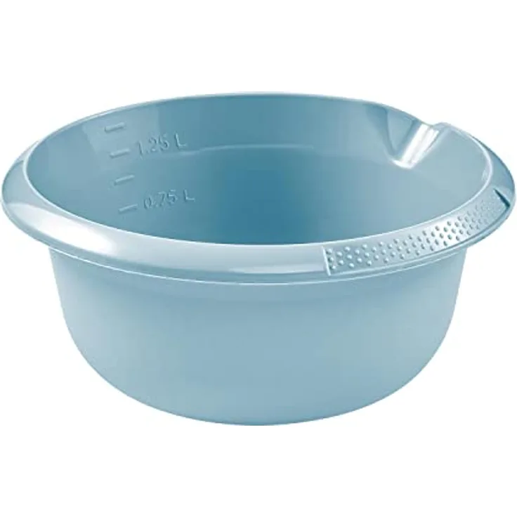 keeeper Universal-Schüssel mit Ausguss, Rund, 1,5 l, Ø 20 cm, Björk, Nordic Blue