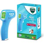 Vicks HTD8813WE Kontaktloses Infrarot-Körperthermometer (präzise, bequem, Temperaturmessung, Fieber, schnell, einfach anzuwenden), 450 g, 1er Pack