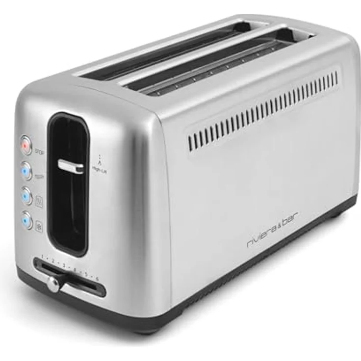 Riviera & Bar GP540A Toaster, 2 Schlitze, extralang, Edelstahl – Bild 3