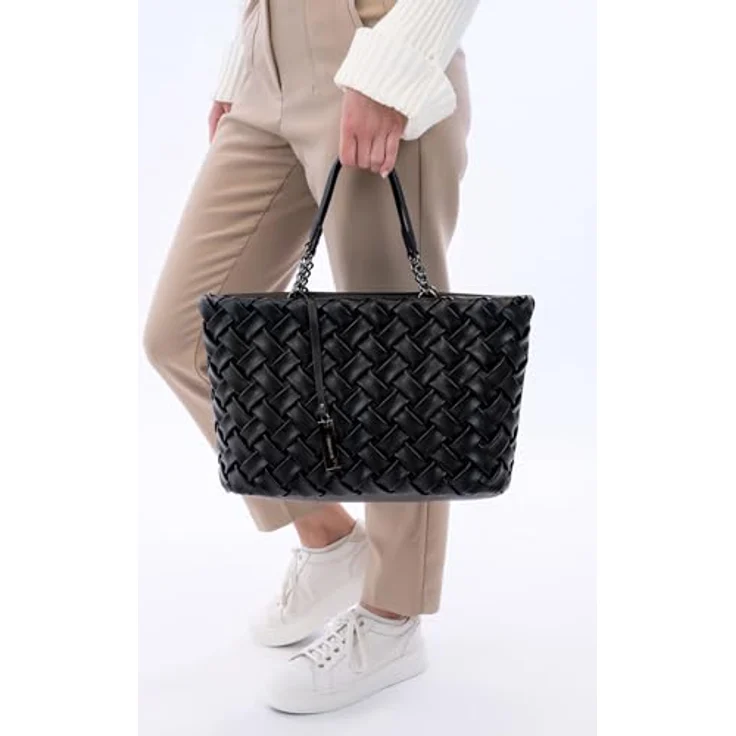 SURI FREY Shopper SFY Betty, für Damen in Flecht-Optik, Uni-Design und veganes Material – Bild 4