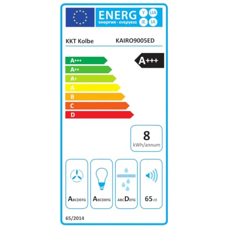 KKT KOLBE Dunstabzugshaube Wandhaube KAIRO9005ED, 90 cm Edelstahl, Umluft/Abluft, 3 Leistungsstufen, LED-Beleuchtung, Druckknopf-Bedienung, inkl. Kohlefilter – Bild 8