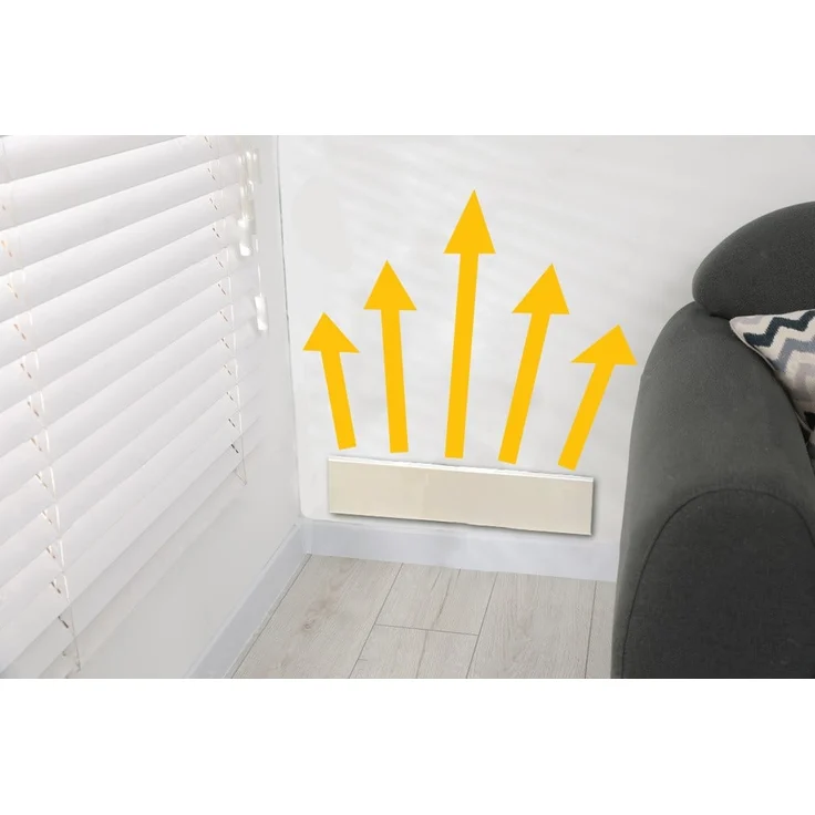 Jollytherm Bella Jolly Infrarot Anti-Schimmelheizung, 75 Watt, 60x12 cm, pulverbeschichtet, mit Überhitzungsschutz und Wandbefestigung