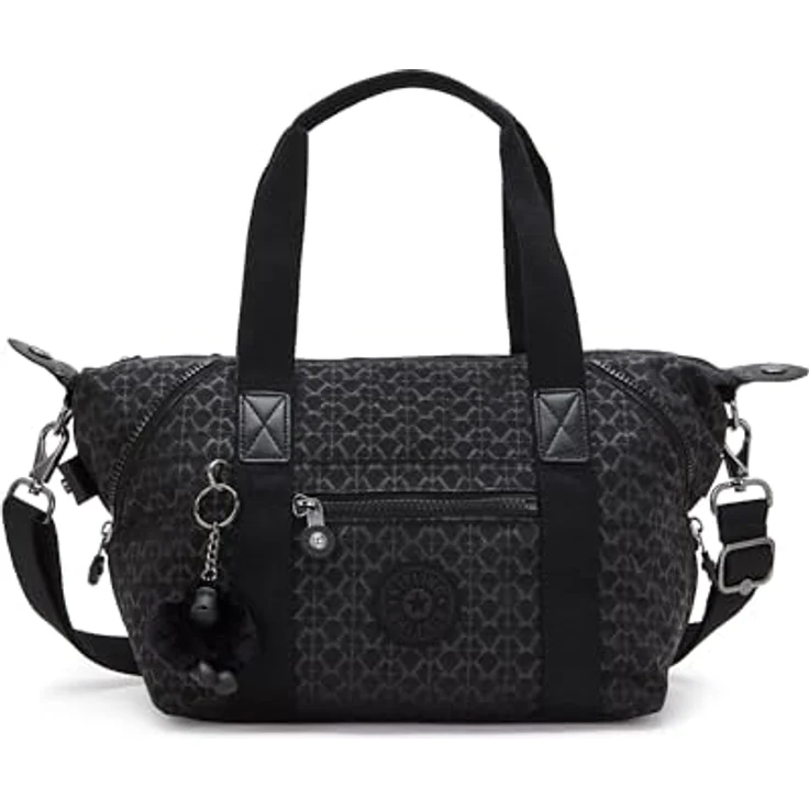 Kipling Basic Plus Art Mini Umhängetasche, praktische Schultertasche mit abnehmbarem Umhängeriemen, 39 cm, Schwarz – Bild 1
