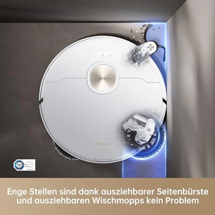 Dreame X40 Ultra Complete Wischroboter, Weiß, 240 Min Laufzeit, 4,5 L Frischwassertank, Selbstreinigung, MopExtend-Technologie – Bild 2