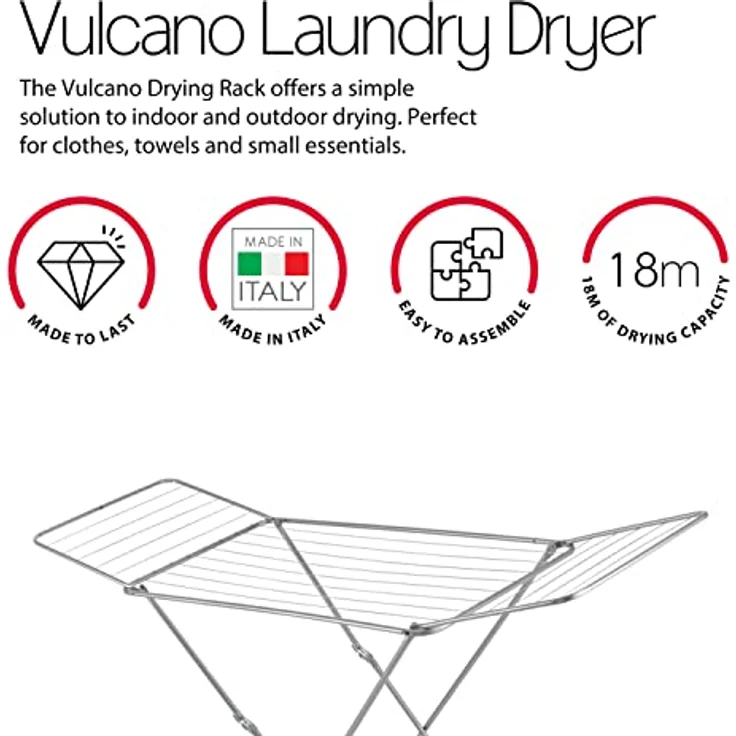 Metaltex Vulcano Flügelwäschetrockner – Bild 3