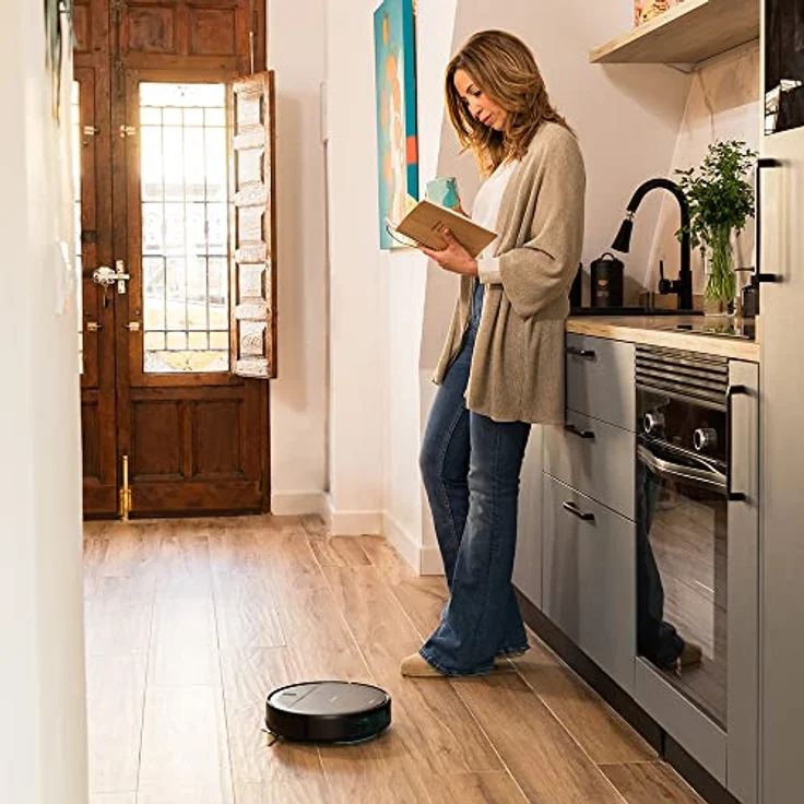 Cecotec Conga 999 Origin X-Treme Staubsaugerroboter, Technologie Random, 1000 Pa, 2 Seitenbürsten, Autonomie 120 Minuten, 6 Programme, Steuerung mit App und Fernbedienung, 2 Wischmopps – Bild 3