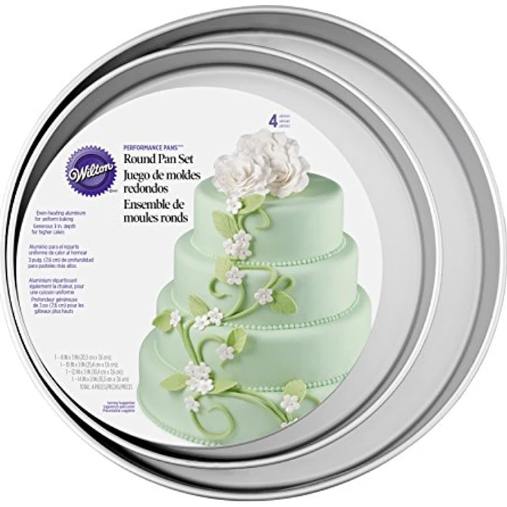 Wilton Großes Rundes Kuchenformen-Set, Performance Pans, 4-Teilig – Bild 4