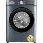 CHiQ CFL80-14586IM3XB, Frontlader-Waschmaschine, 8 kg, 1400 Umdrehungen pro Minute, Counter Depth, große Trommel, Inverter-Motor, Dampfwäsche,12 Jahre Gratis Garantie auf den Motor