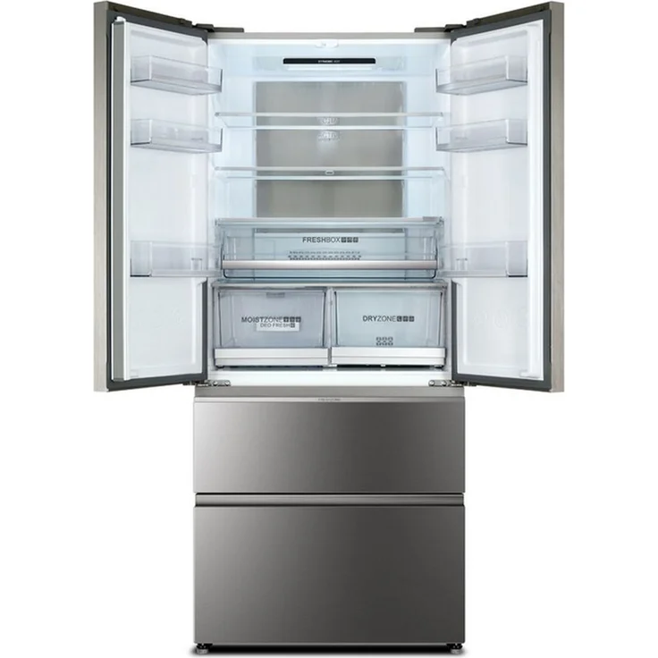 Haier HB18FGSAAA French-Door-Kühlschrank, freistehend, silber, Full NoFrost, MyZone Plus, Schnellgefrieren, Wassertank, Breite 83 cm – Bild 13