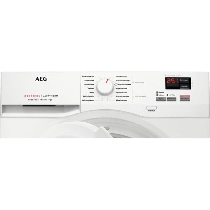 AEG T6DB40370, Kondenstrockner, B, Fassungsvermögen 7 kg, Standgerät, Breite 60 cm, Startzeitvorwahl, Restlaufzeitanzeige – Bild 10