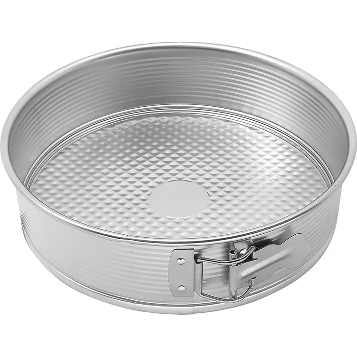 Zenker Silver Springform mit Flachboden, Spring Form, Backform, Kuchenform, Weißblech Verzinnt, Silber, Ø 28 cm, 6804