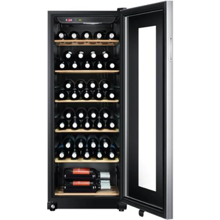 Haier WS59GAE Weinkühlschrank, freistehend, schwarz, 59 Flaschen, 1 Temperaturzone, LED, Breite 50 cm, Energieklasse G – Bild 6