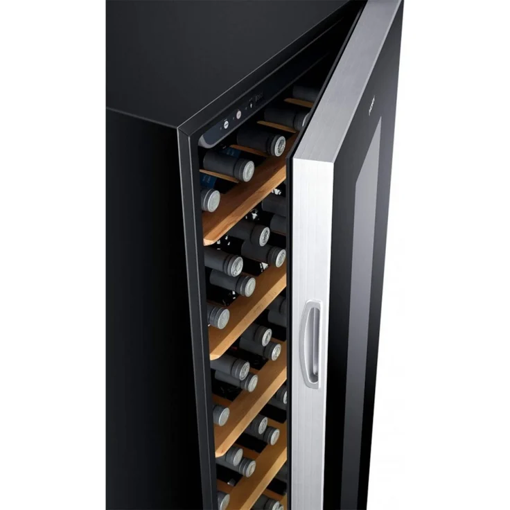 Haier WS59GAE Weinkühlschrank, freistehend, schwarz, 59 Flaschen, 1 Temperaturzone, LED, Breite 50 cm, Energieklasse G – Bild 12