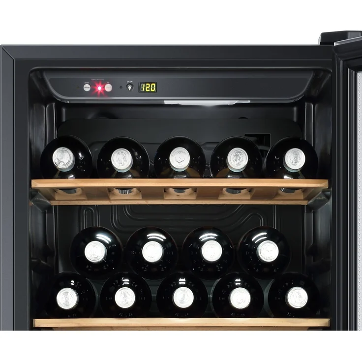 Haier WS59GAE Weinkühlschrank, freistehend, schwarz, 59 Flaschen, 1 Temperaturzone, LED, Breite 50 cm, Energieklasse G – Bild 7