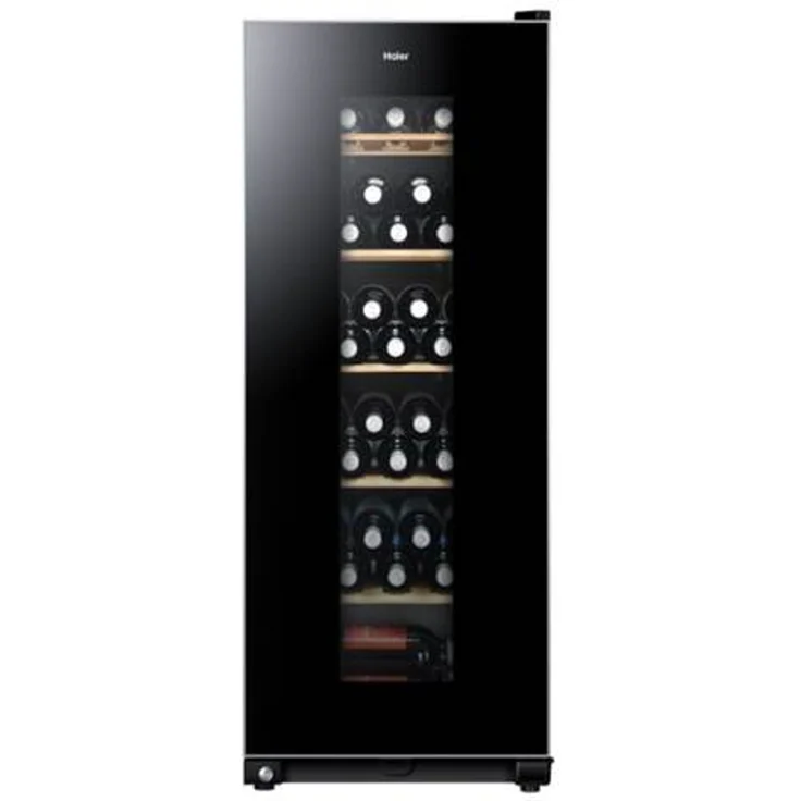 Haier WS59GAE Weinkühlschrank, freistehend, schwarz, 59 Flaschen, 1 Temperaturzone, LED, Breite 50 cm, Energieklasse G – Bild 5