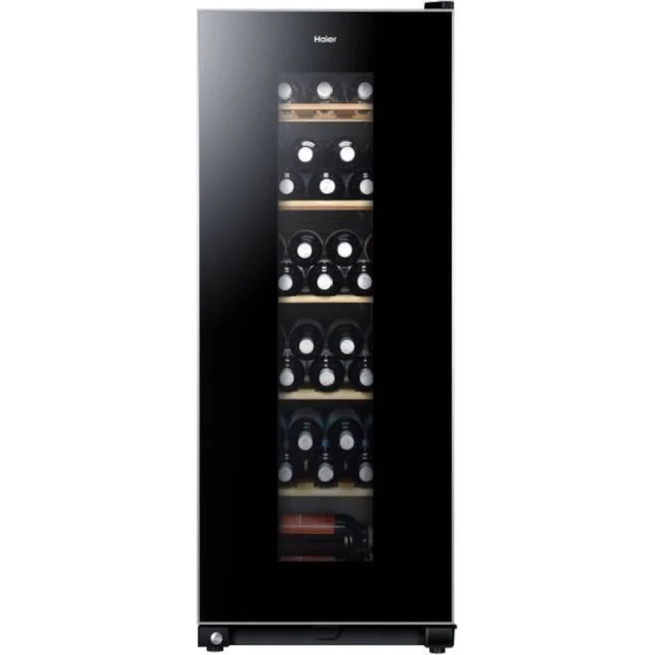 Haier WS59GAE Weinkühlschrank, freistehend, schwarz, 59 Flaschen, 1 Temperaturzone, LED, Breite 50 cm, Energieklasse G – Bild 11