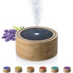 medisana  AD 625  Aroma Diffuser  Bambus  Raumerfrischer  Lufterfrischer  Duftlampe mit Timer  Raumduft elektrisch  Ätherische Öle Duftöle  Wellness-Licht in 6 Farben  100 ml