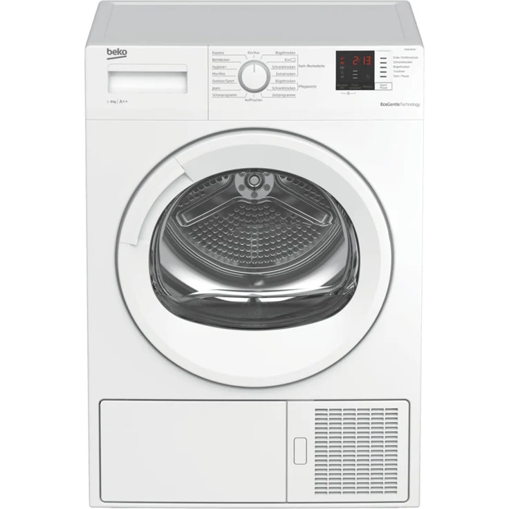 Beko DS8433GX0, Wärmepumpentrockner, A++, Fassungsvermögen 8 kg, Standgerät, Breite 59,7 cm, Startzeitvorwahl, Restlaufzeitanzeige – Bild 6