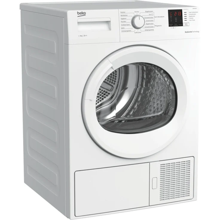 Beko DS8433GX0, Wärmepumpentrockner, A++, Fassungsvermögen 8 kg, Standgerät, Breite 59,7 cm, Startzeitvorwahl, Restlaufzeitanzeige – Bild 2