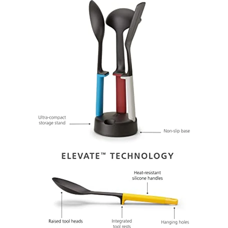 Joseph Joseph Elevate Slim Utensilien-Set, 4-teilig, mehrfarbig – Bild 2