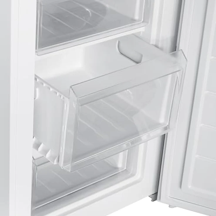 homeX FS871E-W Gefrierschrank, 4-Sterne Tiefkühlschrank mit 87L Nutzinhalt, kompakt, freistehend, leise, weiß – Bild 8