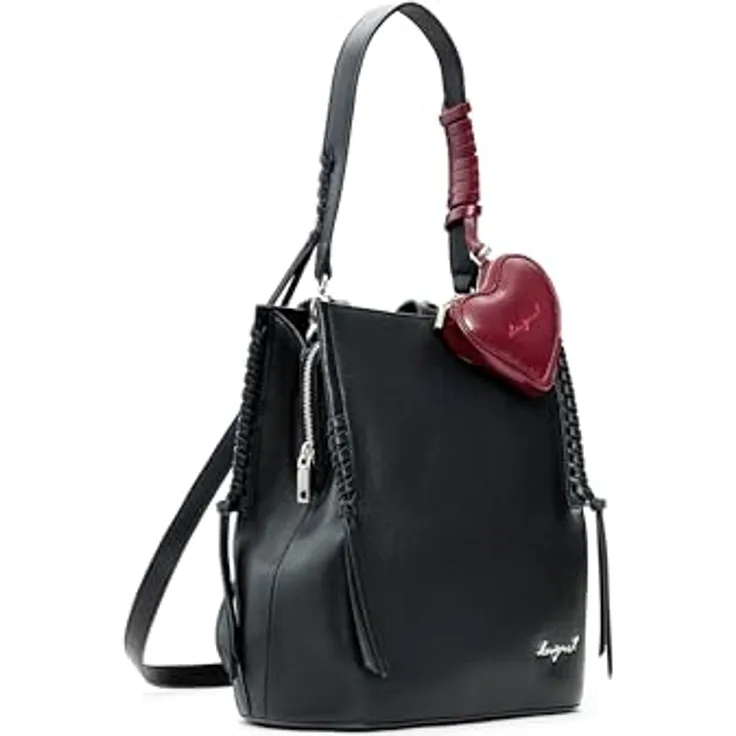 Desigual Torio City Rucksack, schwarz, 29 cm x 15 cm, 100% Polyurethan