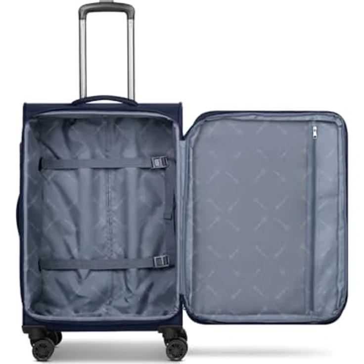 BUGATTI Valencia Soft Koffer-Set 3-teilig, Weichgepäck-Trolleys 46.5 x 28.5 x 75cm, erweiterbar, Doppelrollen, aus hochwertigem Polyester, für Damen und Herren – Bild 5