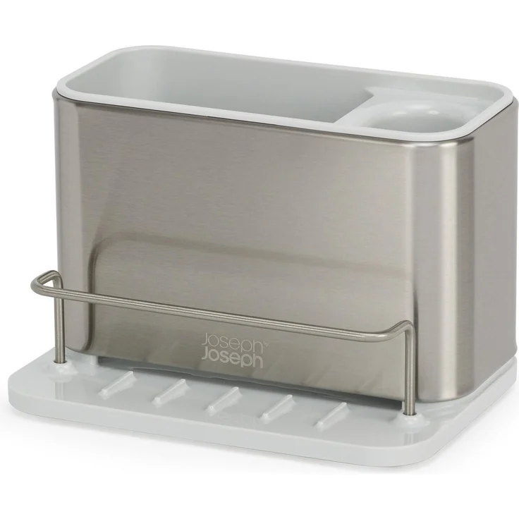 Joseph Joseph Geschirrständer Surface in Stein, Ordnungshelfer für die Spüle mit ausreichend Stauraum