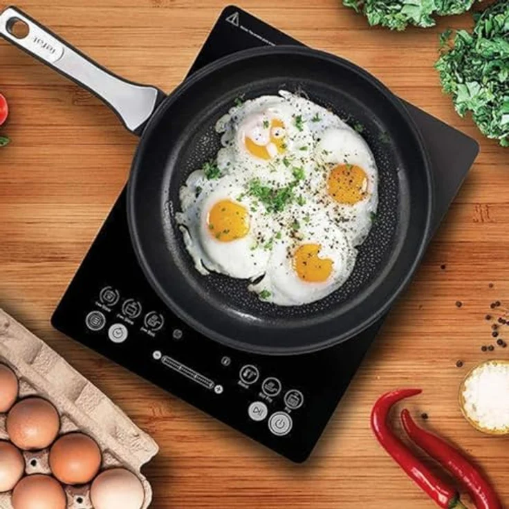 Tefal Everyday Slim Induktionsplatte, tragbare Kochplatte mit 6 Voreinstellungen und 240 °C, schwarz – Bild 5