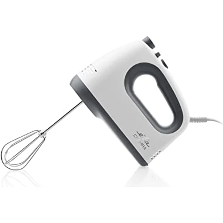 ETA ETA005290000 Crema II hand mixer, 300 W, 5 Gänge, Weiß/Grau, Handmixer, Grau, Weiss – Bild 3