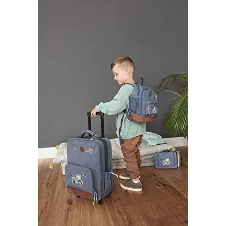 LÄSSIG Kinderkoffer Adventure, Tractor, 2 Rollen, PETA-approved vegan, wasserabweisend – Bild 3