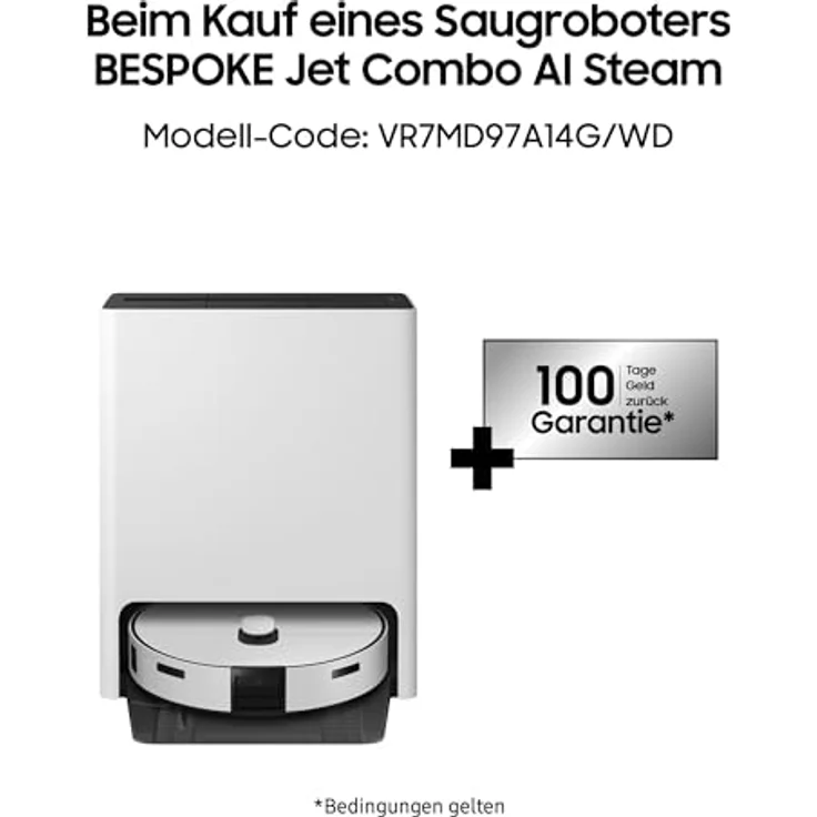 Samsung VR7MD97A14G/WD BESPOKE Jet Bot Combo AI Steam Saug- & Wischroboter mit KI-Objekterkennung Satin Greige – Bild 2