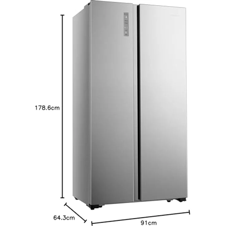 Hisense RS677N4BID Side-by-Side-Kühlschrank, freistehend, edelstahl, Energieklasse D – Bild 18