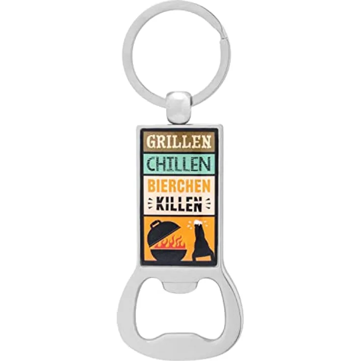 GRUSS & CO Flaschenöffner Motiv "Grillen, Chillen, Bierchen killen"