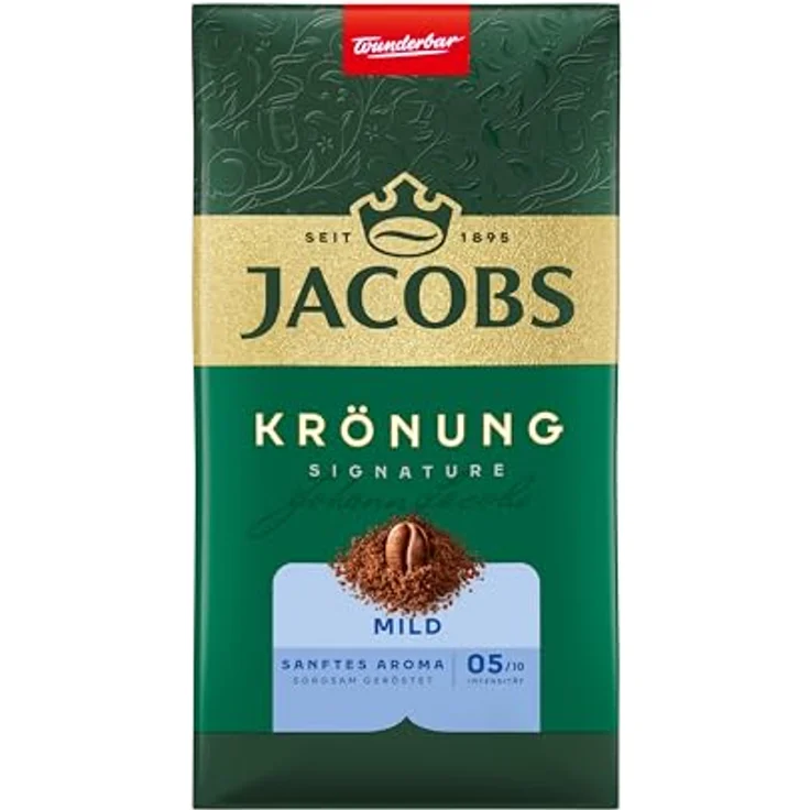JACOBS Krönung MILD, gemahlener Kaffee aus 100 % Arabicabohnen, milder Geschmack, 500 g – Bild 1