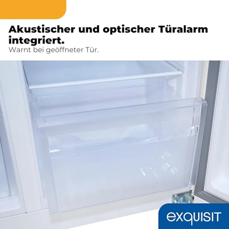 Exquisit SBS39-440E Side-by-Side Kühlschrank, 372 l Nutzinhalt (230/142 l), No Frost, E, 267 kWh/Jahr, 41 dB, weiß – Bild 8