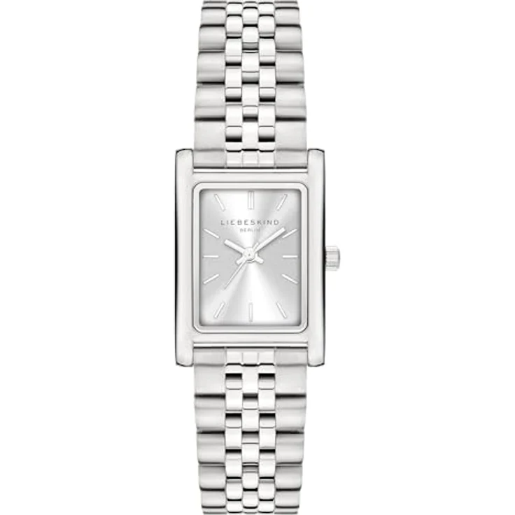 LIEBESKIND Berlin LT-0473-MQ, Damen Armbanduhr aus Edelstahl in Silber, 21mm x 31,5mm, kratzunempfindliches Mineralglas, Wasserdicht bis 3 bar, mit Edelstahlband und Schmetterlingschließe – Bild 1