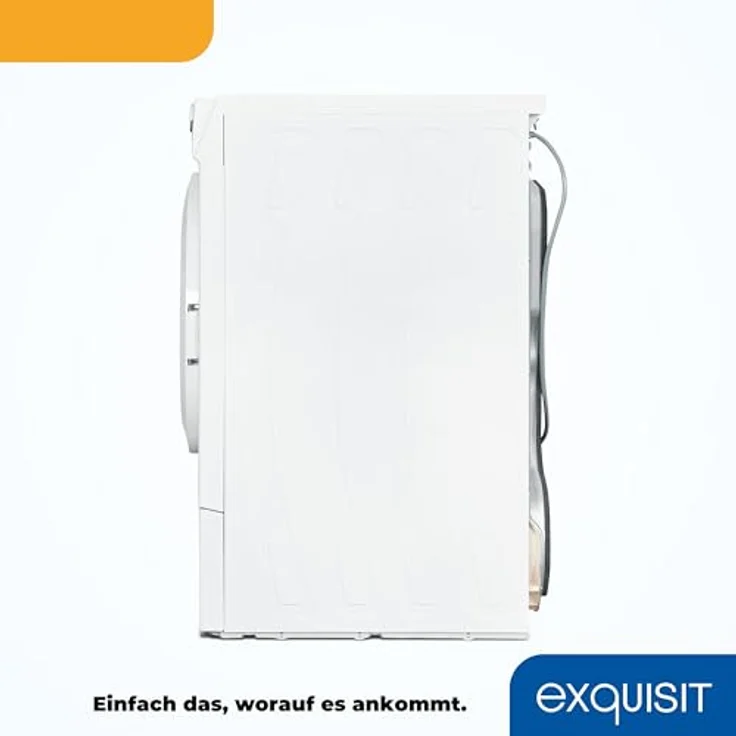 Exquisit Kondensationstrockner TK5810-060 weiss | 8 kg Fassungsvermögen | Energieeffizienzklasse B | Kindersicherung | Auto Abschaltung – Bild 5