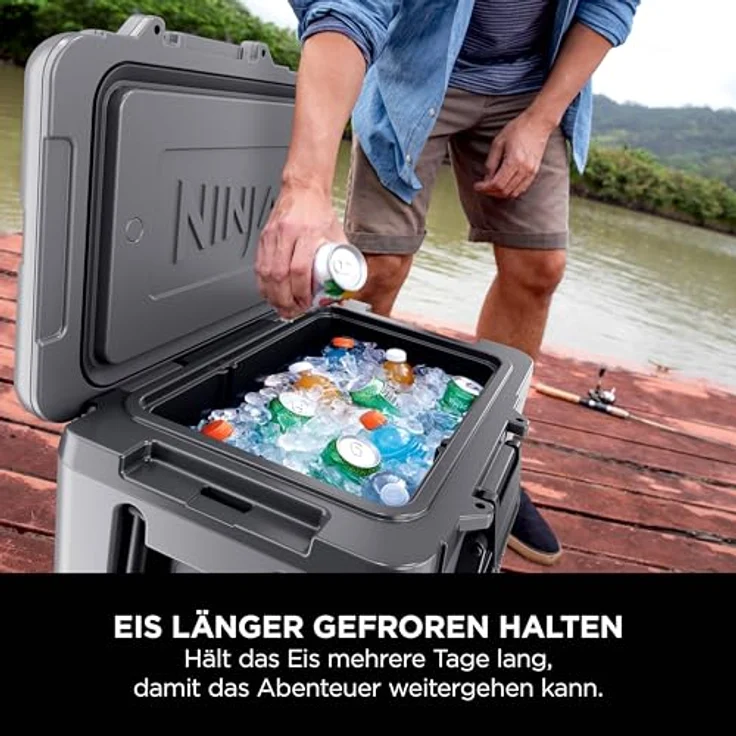 Ninja FrostVault 42L Kühlbox mit Rädern und Trockenzone  Slate Grau FB245EUGY – Bild 5