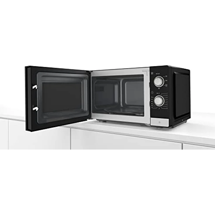 Bosch FFL020MS2 Mikrowelle, Standgerät, 800 Watt, 20 Liter Garraum, grau schwarz, lackiert – Bild 2