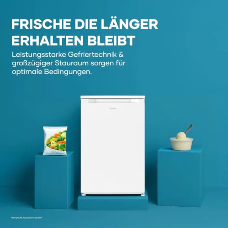 Severin Tisch-Gefrierschrank 85L, wechselbarer Türanschlag, -24°C bis -18°C, Energieeffizienzklasse B, weiß – Bild 4